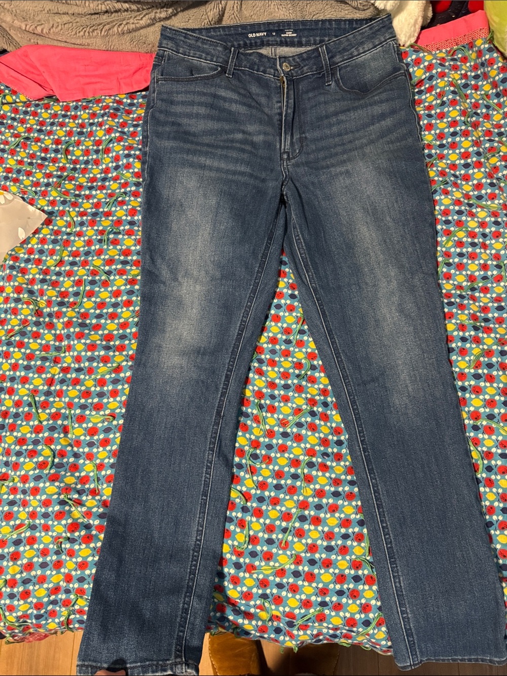 Old Navy High-Rise WOW Super-Skinny Jeans in Medium Blue Denim size 12